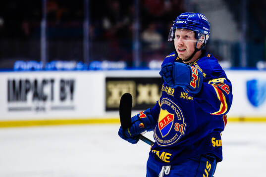 Djurgårdens Colby Sissons jublar