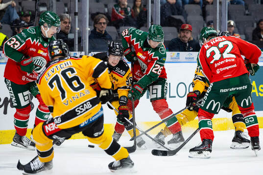 Luleås Pontus Andreasson och Frölundas Isac Heens