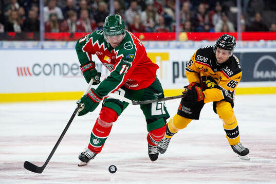 Frölundas Max Lindholm och Luleås Mathias Bromé