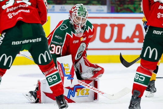 Frölundas målvakt Tobias Normann
