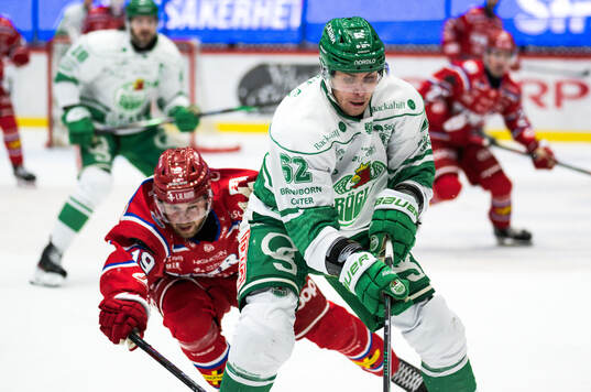 Rögles Lubos Horky och Timrås Marcus Westfält