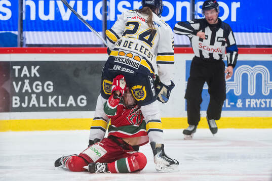 HV71s  Adriana Van De Leest och Modos Ebba Berglund