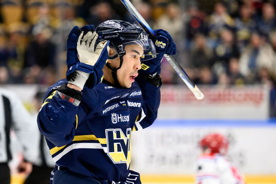 HV71s Jonathan Ang reagerar