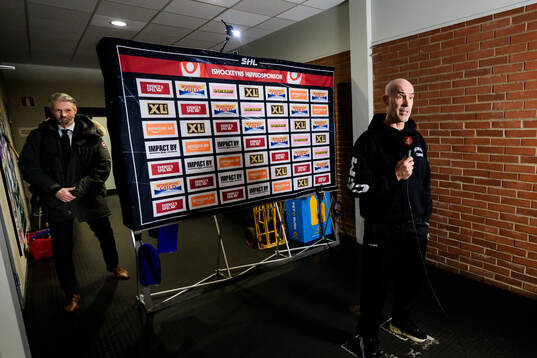 Färjestads Sportdirektör Rickard Wallin och Färjestads