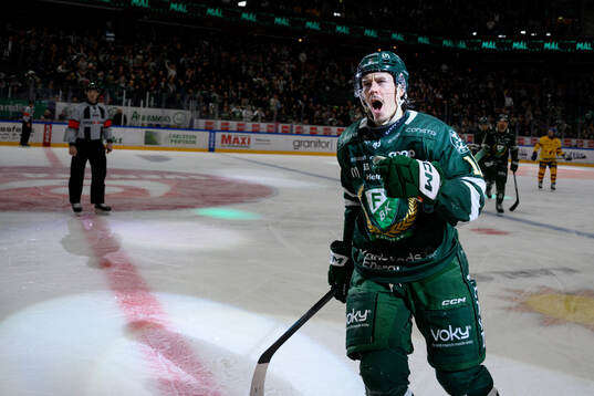 Färjestads Joakim Nygård jublar
