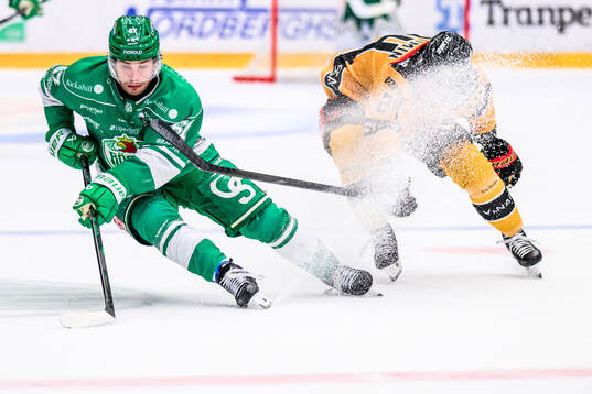 Rögles Leon Bristedt och Luleås Brendan Shinnimin
