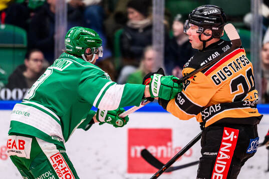 Rögles Linus Sandin och Luleås Erik Gustafsson