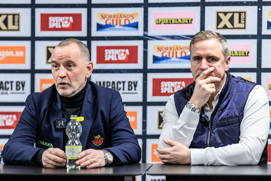 Luleås tränare Thomas Berglund och Rögles tränare Dan