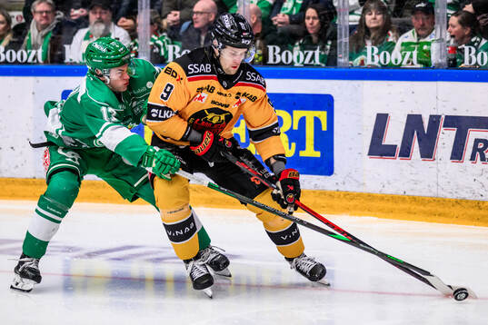 Rögles Isak Norlin och Luleås Heikki Liedes