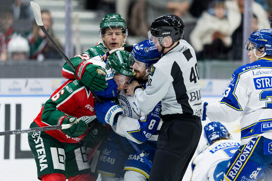 Frölundas Filip Hasa och Leksands Matt Caito