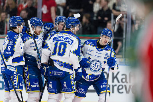Leksands Andro Kaderli jublar