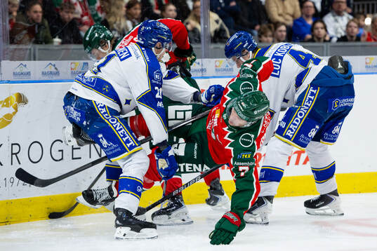 Leksands Joonas Lyytinen och Tinus Luc Koblar