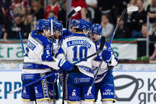Leksands Andro Kaderli jublar