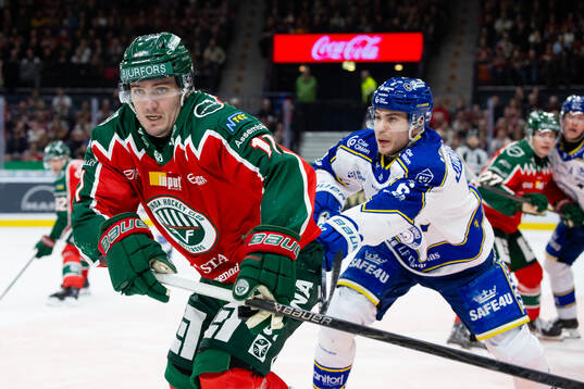 Frölundas Max Lindholm och Leksands Alexander Lundqvist