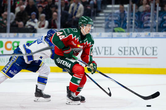 Frölundas f+r44+under ishockeymatchen i SHL mellan