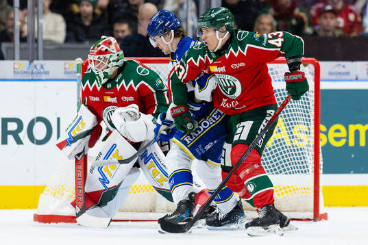 Leksands Andro Kaderli och Frölundas Tom Nilsson