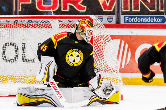 Brynäs målvakt Damian Clara