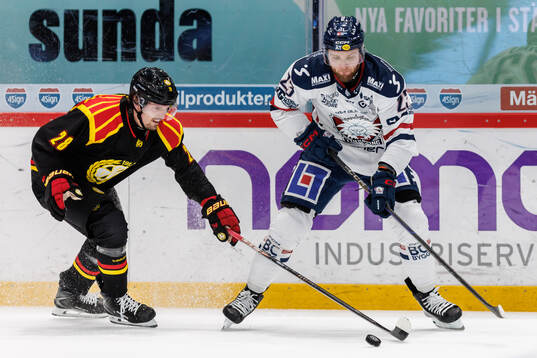 Brynäs Johannes Kinnvall och Linköpings Robin Kovacs