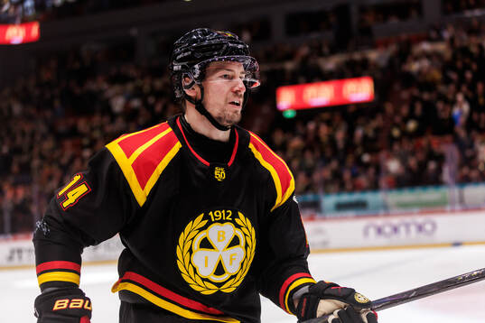 Brynäs Robert Hägg jublar