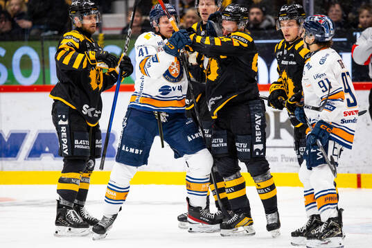 Växjös Ludvig Nilsson och Skellefteås Jonathan Pudas i