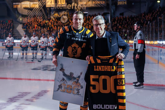 Skellefteås Pär Lindholm uppmärksammas för 500 spelade