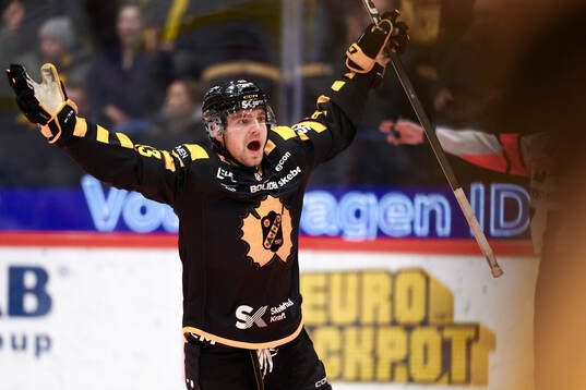 Skellefteås Max Krogdahl jublar