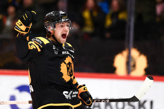 Skellefteås Max Krogdahl jublar