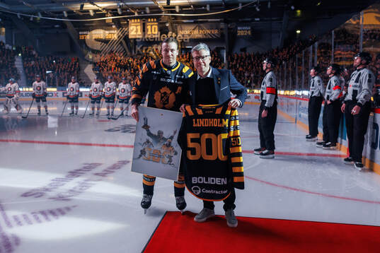 Skellefteås Pär Lindholm uppmärksammas för 500 spelade
