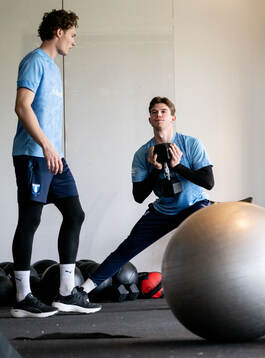 Målvakt William Nieroth Lundgren och målvakt Melker