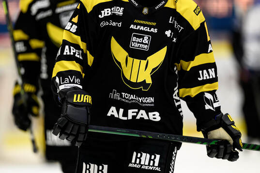 Västerås klubbmärke på matchtröja