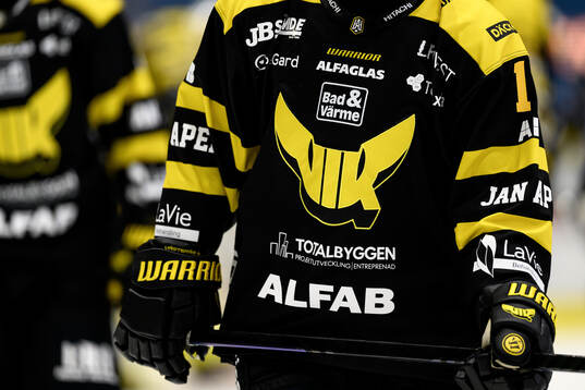 Västerås klubbmärke på matchtröja