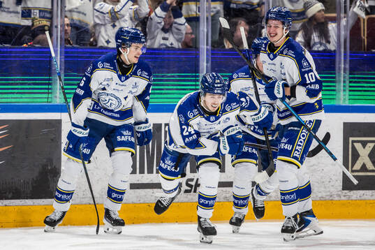 Leksands Arvid Eljas jublar