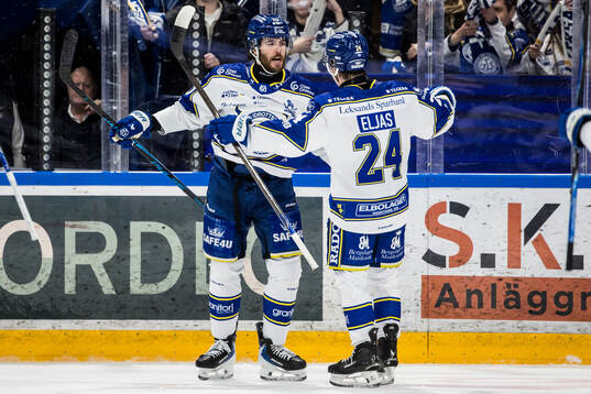 Leksands Nolan Stevens jublar