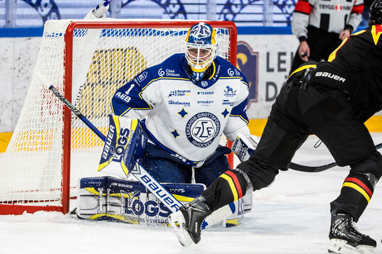 Leksands målvakt Marcus Gidlöf