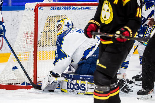 Leksands målvakt Marcus Gidlöf