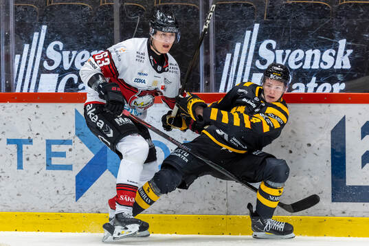 Malmös Fredrik Händemark och Skellefteås Rasmus Bergqvist