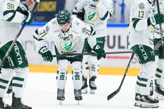 Färjestads Viktor Lodin deppar