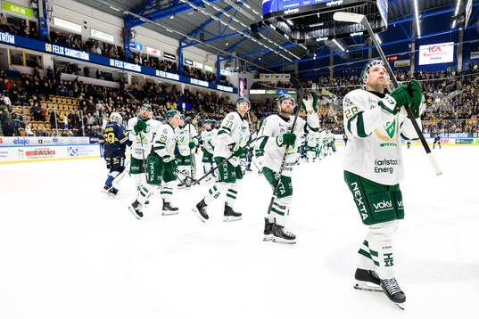 Färjestads Oskar Steen, Adam Ollas Mattsson, Axel
