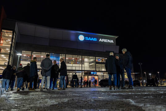 Exteriör vy av Saab Arena