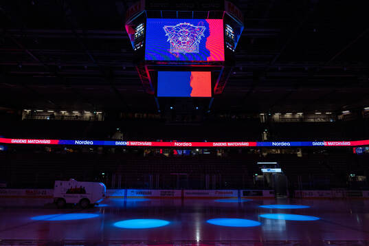 Mediakuben i Saab Arena
