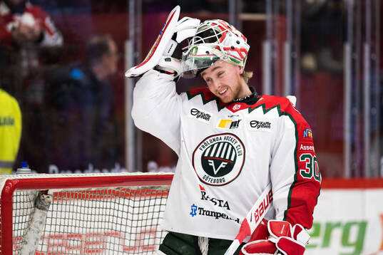 Frölundas målvakt Tobias Normann