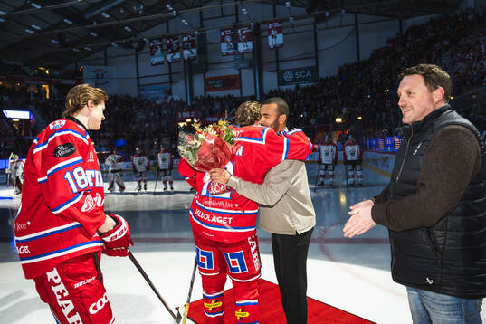Timrås Eddie Genborg Linus Eriksson och Alfons Freij hyllas