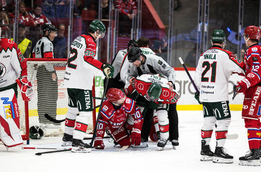 Timrås David Lilja och Frölundas Dominik Egli