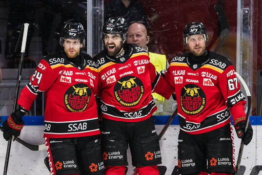 Luleås Brendan Shinnimin, Frederic Allard och Linus Omark