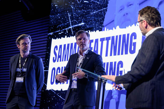 Matthias Sanemyr, VD Djurgårdens IF Hockey, och Johan