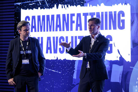 Matthias Sanemyr, VD Djurgårdens IF Hockey, och Johan