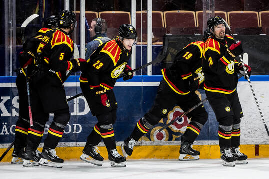 Brynäs Oskar Lindblom jublar