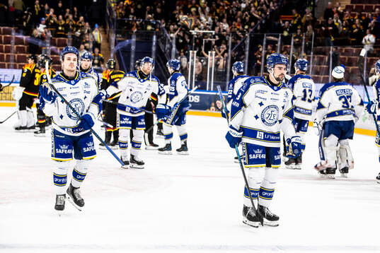 Leksands Marcus Karlberg och Gabriel Fortier deppar