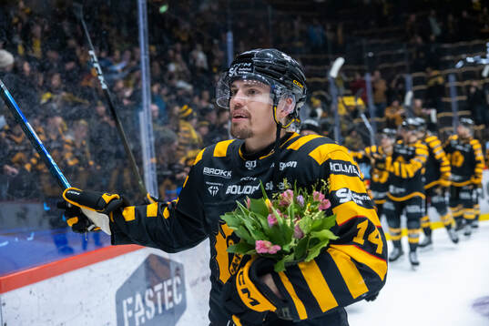 Skellefteås Andreas Johnson jublar