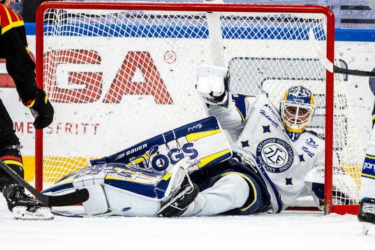 Leksands målvakt Marcus Gidlöf